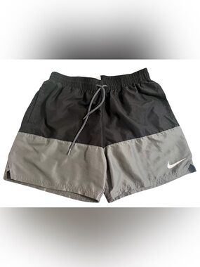 Nike Black/Grey Unisex Swim Shorts 
Size Medium